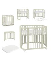 Waldin Basic Mattress for 5in1 Crib Art.297565 Comfortable two-section mattress for a 5-in-1 crib