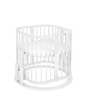 Waldin  Mattress Coconut Oval Crib Small Art.297569 Matracis ar kokosriekstu ieliktni OVAL bērnu gultiņai