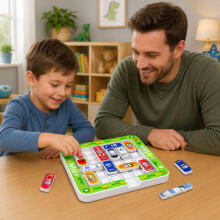 Magnetic Puzzle Game Magnetic Cars 15 Vehicles 60 Cards Board