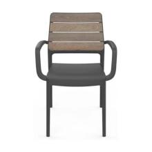 Garden chair Deco Porto Armchair walnut/gray