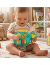 WOOPIE BABY Интерактивный пианино вертолет слон Музыкальные звуки 18м+