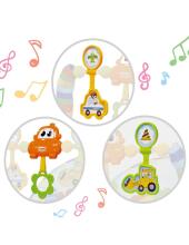 WOOPY BABY Interaktīvais šūpuļkrēsls ar vibrācijām un krāsainu arku