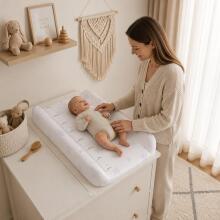 Cieta kontūrēta maināmo paliktņu virsma 85x50 cm gultiņai un kumodei zvaigznes ECOTOYS