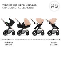 Kinderkraft Moov2 Air 3in1 Art.297978 Beige Bērnu ratiņi trīs viena