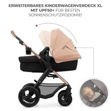 Kinderkraft Moov2 Air 4 in1 Art.297979 Beige Bērnu ratiņi četri viena ar bāzi Isofix