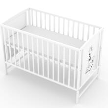 Elf Bed Bloom Drawer Art.298072 White  Wooden baby crib with a storage drawer (120x60 cm)