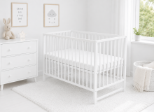 Elf Bed Сlassic Drawer Art.298084 White Bērnu koka gulta ar atvilktni 120x60cm