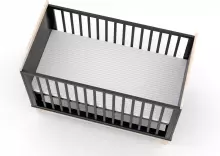 Elf Bed Vigo Art.298086 White Детская деревянная кроватка 120x60см