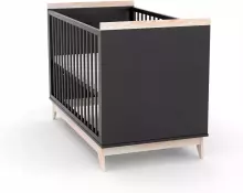 Elf Bed Vigo Art.298087 Black Детская деревянная кроватка 120x60см