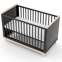 Elf Bed Vigo Art.298087 Black Детская деревянная кроватка 120x60см