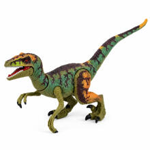 Velociraptors Dinosaurus Figūra Reālistiskas Pārvietojamas Ekstremitātes Skaņas