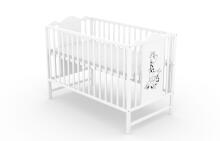 Elf Bed Petal Drawer Art.298138 Grey   Детская деревянная кроватка с выдвижным ящиком 120x60см