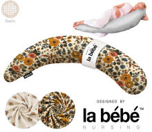 La Bebe™ Moon Satin Art.996539 Liels grūtnieču un barošanas spilvens ar Memory Foam pildījumu (īpaši mīksts un kluss, ķermenim pielāgojošs pildījums) 36×195 cm
