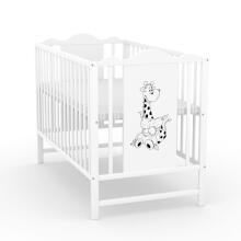 Elf Bed Petal Drawer Art.298139 White  Детская деревянная кроватка с выдвижным ящиком 120x60см