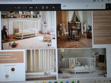 Elf Bed Crib Ovi  3 in 1 Art.298146 White  Koka  daudzfunkcionāla gulta 3 vienā ar matraci