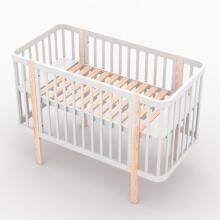 Elf Bed Kalmia Art.298151 White  Детская деревянная кроватка 120x60см