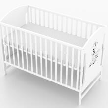 Elf Bed Meadow Art.298167 White/Natural Детская деревянная кроватка  120x60см