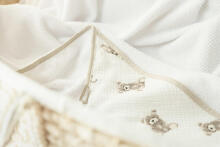 BATH COVER TERRY 100X100 TEDDY WHITE