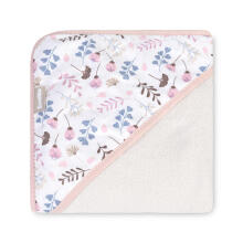 BATH COVER TERRY 100X100 LUVI TWIGS PINK