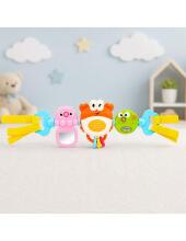 WOOPIE BABY Коляска и Кроватка Подвесная Игрушка Сенсорная Музыкальная Краб Зеркало Рыба 6м