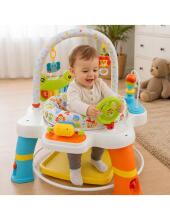 WOOPIE BABY Rotējošā sēdeklis Interaktīvā aktivitāšu centrs 12m+