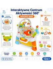 WOOPIE BABY Rotējošā sēdeklis Interaktīvā aktivitāšu centrs 12m+