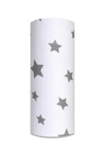 Autiņš - 7169 - TETRA PRINT - EGA - LUX - ZVAIGZNES - PELĒKS / BALTS fona izmērs - 70x80 cm