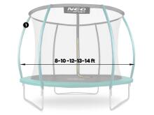 Augšējais pols trampolīnam tips C 8-14 ft zaļš Neo-Sport