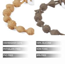 Kidsworld Silicone Pacifier Clip  Art.298740 Mix Māneklīša ķēde (Knupja turētājs) ar klipsi, 1gab
