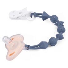 Kidsworld Silicone Pacifier Clip  Art.298740 Mix Māneklīša ķēde (Knupja turētājs) ar klipsi, 1gab