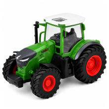 Tālvadības RC lauksaimniecības traktors ar izkraušanas piekabi un gaismām 1:24