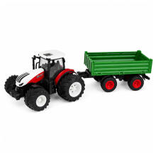 Tālvadības traktors ar izkraušanas piekabi, gaismas, skaņas 1:24