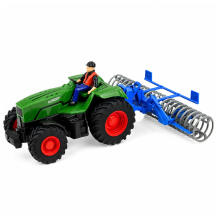 RC Zaļais Traktors ar Rullīti un Lauksaimnieku 1:24 Tālvadības