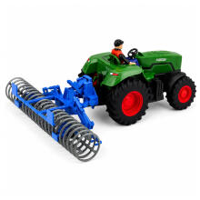 RC Zaļais Traktors ar Rullīti un Lauksaimnieku 1:24 Tālvadības