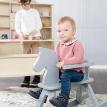 Kidsworld Rocking Horse Art.299213 White  Bērnu koka šūpuļzirgs