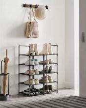 Metal Shoe Storage Art.299215 Black Apavu plaukts, , metāla skapis ar plauktiem 33 x 33 x 173 cm
