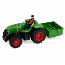 Tālvadības RC lauksaimniecības traktors ar piekabi Zemnieks 1:24