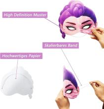 Paper Party Masks Huntrix Art.299487 Маска карнавальная из бумаги,1 шт
