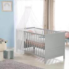 Roba Kombi Crib Art.299488 Taupe Beige Bērnu koka gultiņa transformeris 140x70cm