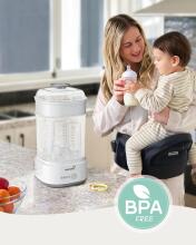 Grownsy Steriliser for Baby Bottles with Dryer Function 5-in-1 Art.299683 sterilizators ar žavētaju bērnu precēm, bērnu pudelītēm un krūts sūkņa piederumiem