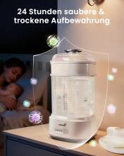 Grownsy Steriliser for Baby Bottles with Dryer Function 5-in-1 Art.299683 sterilizators ar žavētaju bērnu precēm, bērnu pudelītēm un krūts sūkņa piederumiem