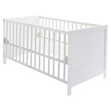 Roba Kombi Crib Art.299909 White Детская деревянная кроватка - трансформер 140x70см