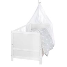 Roba Kombi Crib Art.299909 White Детская деревянная кроватка - трансформер 140x70см