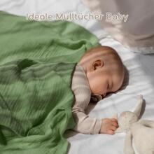 Yukkidds Muslin Cloths Art.299917 Green Leaf Augstākās kvalitātes muslina autiņš no bambusa , 3 gb. (60x60 cm)