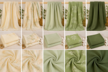 Yukkidds Muslin Cloths Art.299919 Green Leaf Augstākās kvalitātes muslina autiņš no bambusa , 1 gb. (60x60 cm)