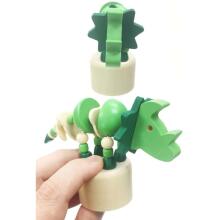 Kids Krafts Dinosaur Push Puppets Art.WD186 Танцующие Деревянные Марионетки, 1 шт.