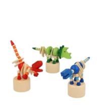 Kids Krafts Dinosaur Push Puppets Art.WD186 Танцующие Деревянные Марионетки, 1 шт.