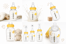Medela Bottle M size Art.299923  Бутылочка с силиконовой Preemie соской для кормления, размер M средний поток, 150 мл