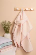 BATH PONCHO WAFFLE PINK 70X60