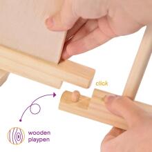 Wooden Playpen Hexagon Art.30298  Манеж 6-стенный деревянный